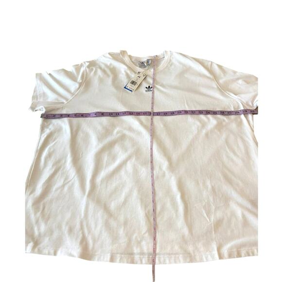 Adidas Womens Originals Tee T Shirt White Plus 4X - Picture 8 of 8